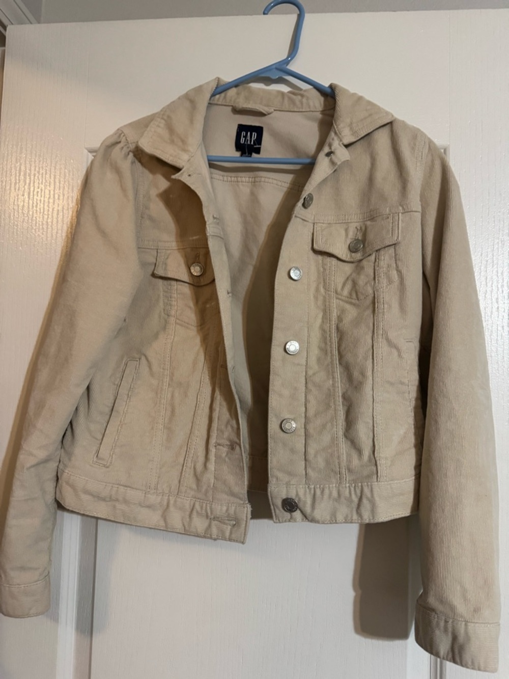 GAP Beige Corduroy Jacket with Button Front